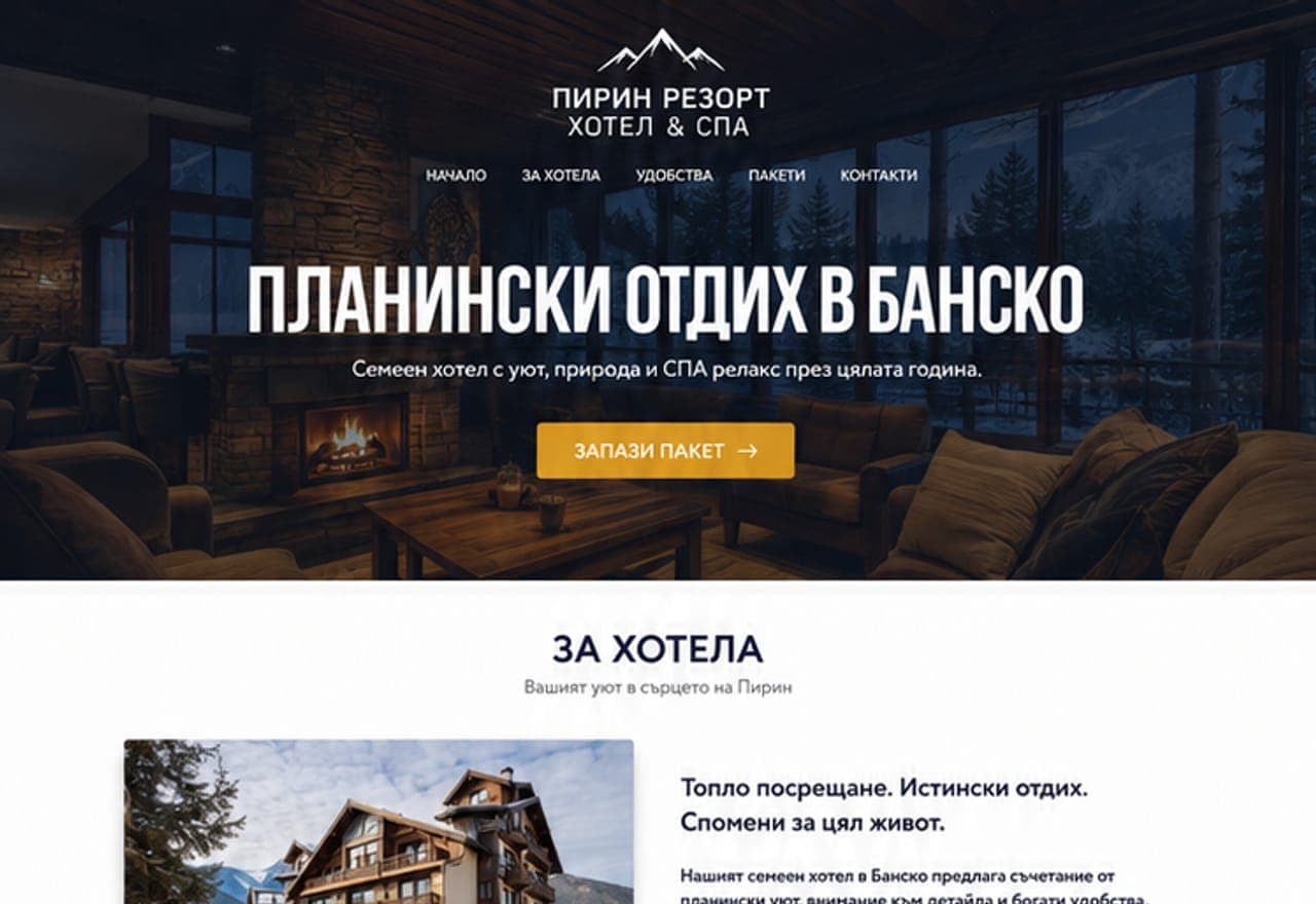 Планински хотел със СПА
