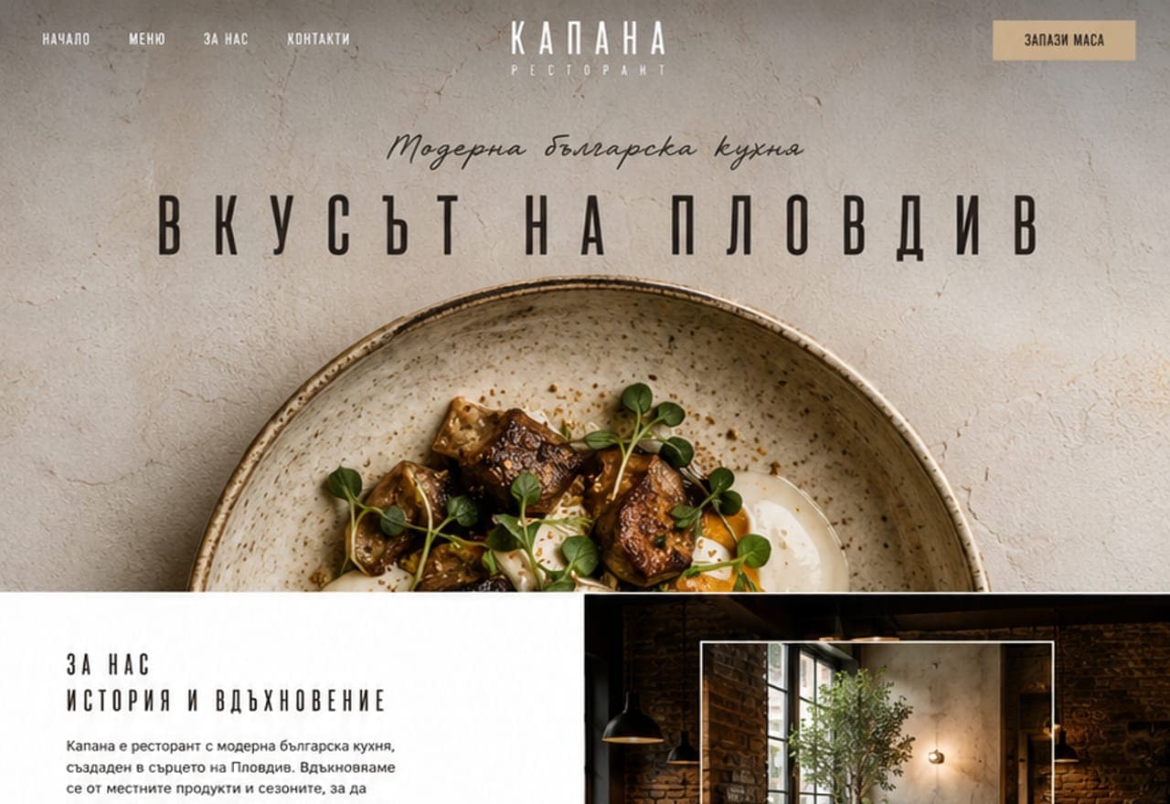 Ресторант с модерна кухня