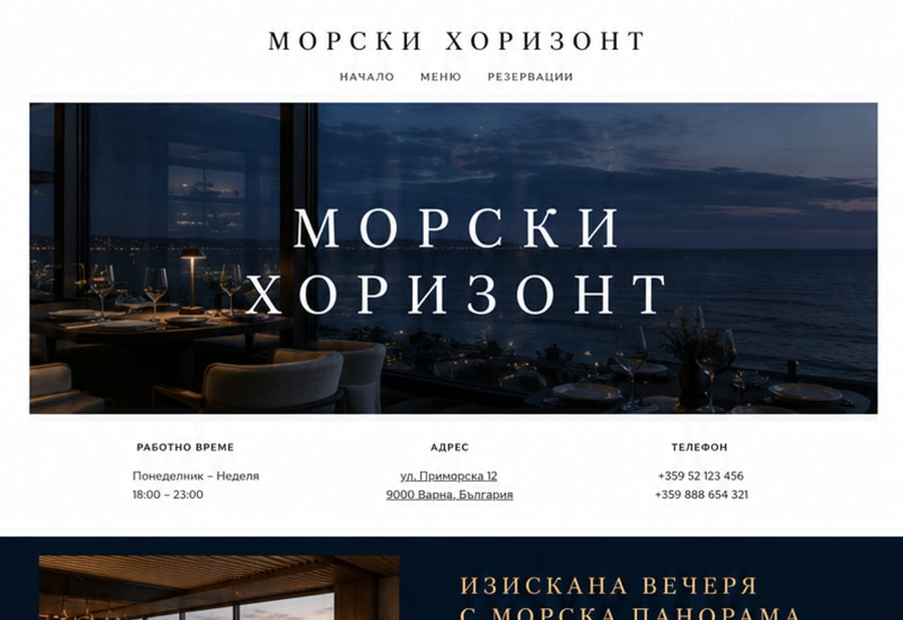 Ресторант с панорама
