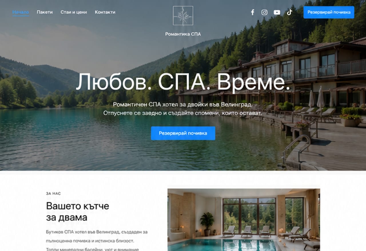 Романтичен СПА хотел — преглед